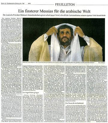 Süddeutsche Zeitung, 6.8.2008