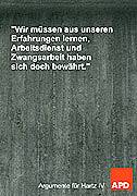 Argument f&uuml;r Hartz IV